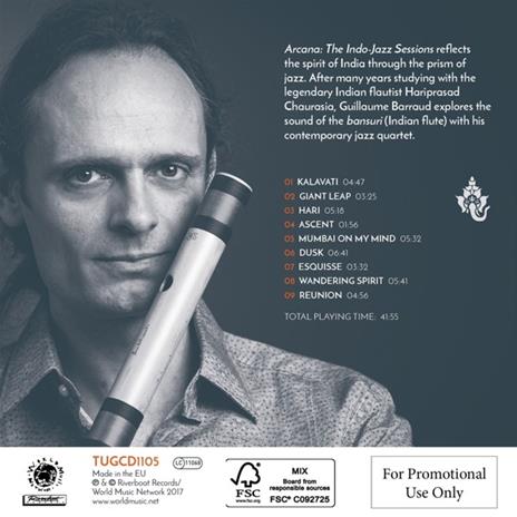Arcana. The Indo-Jazz Sessions - CD Audio di Guillaume Barraud - 2