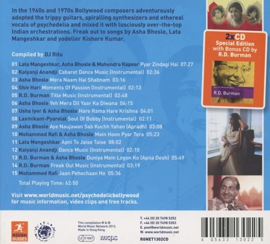 The Rough Guide to Psychedelic Bollywood - CD Audio - 2