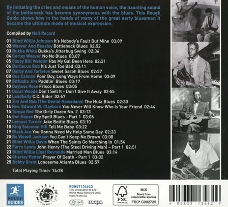 The Rough Guide to Bottleneck Blues - CD Audio - 2