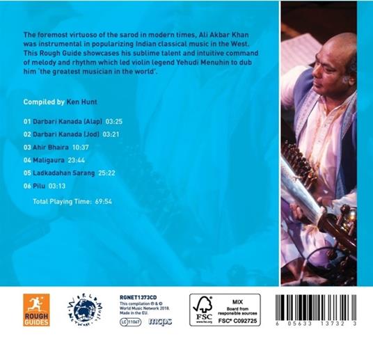 The Rough Guide to Ali Akbar Khan - CD Audio di Ali Akbar Khan - 2