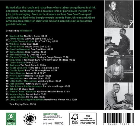 The Rough Guide to Barrelhouse Blues - CD Audio - 2