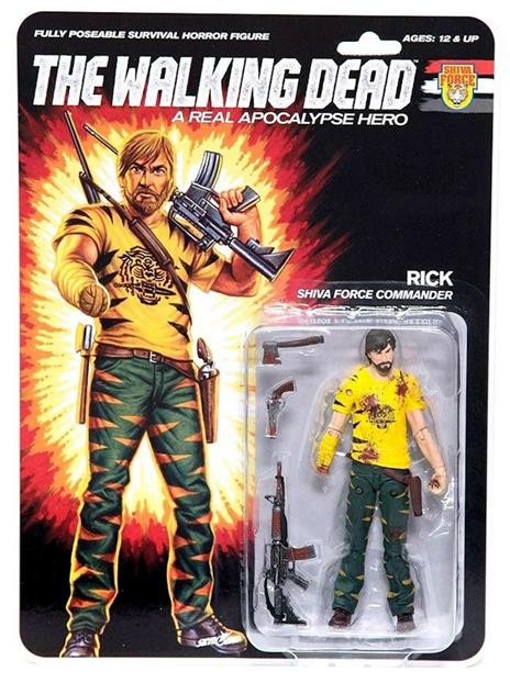 Mcfarlane The Walking Dead Shiva Force Commander Rick Bloody Action Figure New - 3