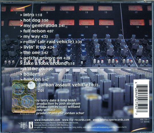 Chocolate Starfish and the Hot Dog Flavored Water - CD Audio di Limp Bizkit - 2