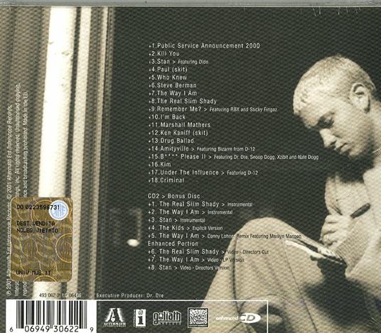 The Marshall Mathers LP (Nuova edizione + Bonus cd) - Eminem - CD