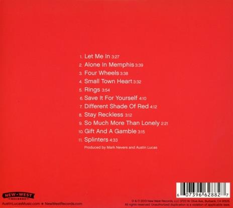 Stay Reckless - CD Audio di Austin Lucas - 2