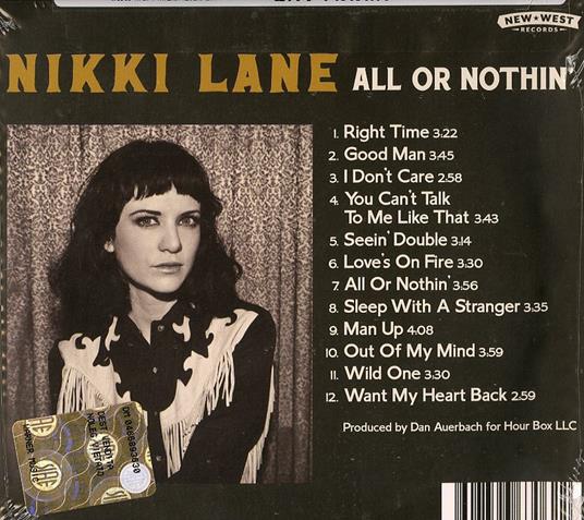 All or Nothin' - CD Audio di Nikki Lane - 2