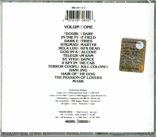 Bauhaus 1979-1983 Volume One - CD Audio di Bauhaus - 2