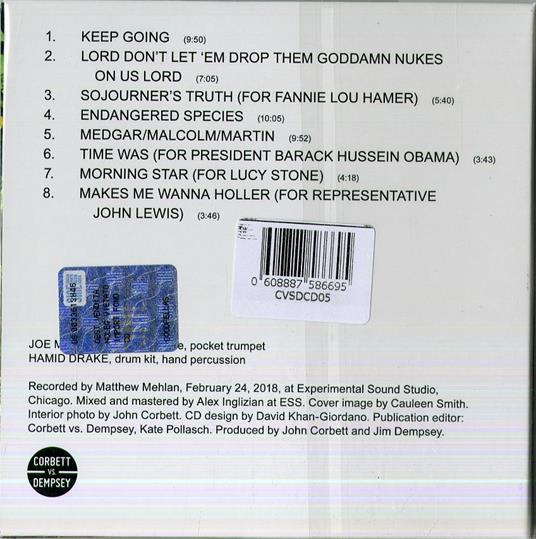Keep Going - CD Audio di Joe McPhee,Hamid Drake - 2