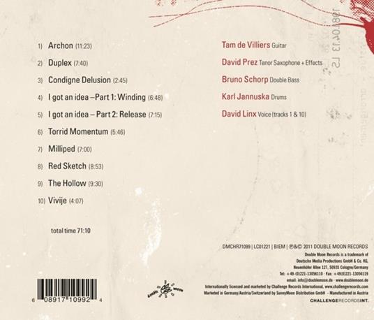 Motion Unfolding - CD Audio di Tam De Villiers - 3