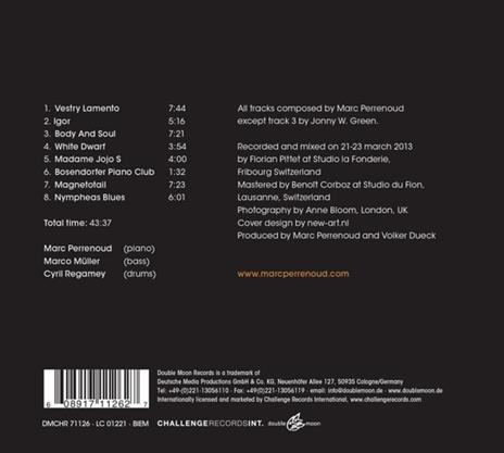 Vestry Lamento - CD Audio di Marc Perrenoud - 2