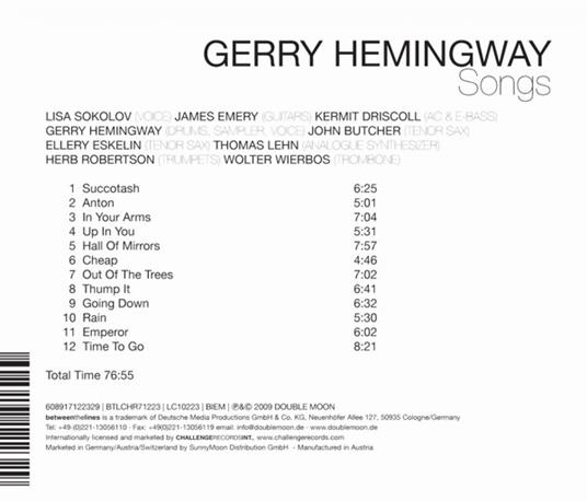 Songs - CD Audio di Gerry Hemingway - 2