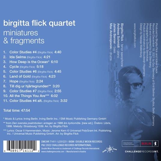 Miniatures & Fragments - CD Audio di Birgitta -Quartet- Flick - 2