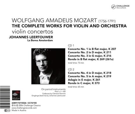 Complete Works for Violin - CD Audio di Wolfgang Amadeus Mozart - 2