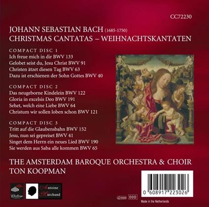 Cantate per il Natale - CD Audio di Johann Sebastian Bach,Ton Koopman,Amsterdam Baroque Orchestra