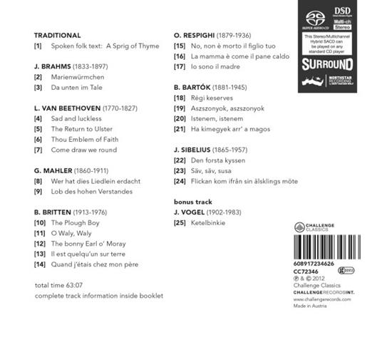 Songs By Beethoven-Britten-Mahler - CD Audio di Cora Burggraaf - 2