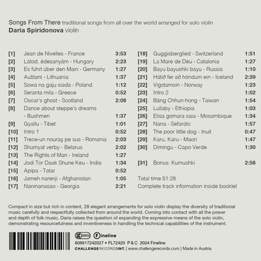 Songs From There - CD Audio di Daria Spiridonova - 2