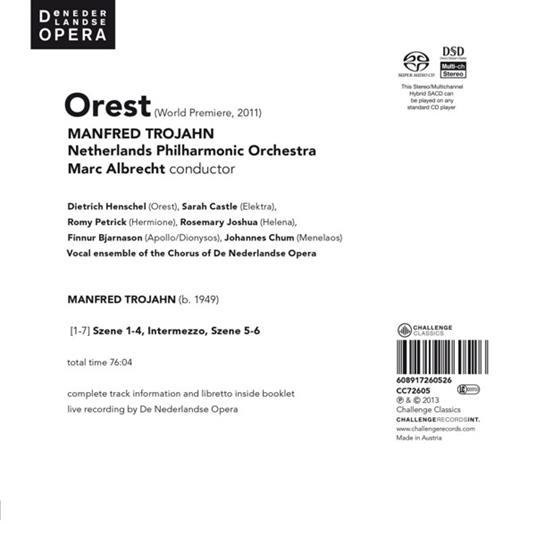 Orest - CD Audio di M. Trojahn - 3