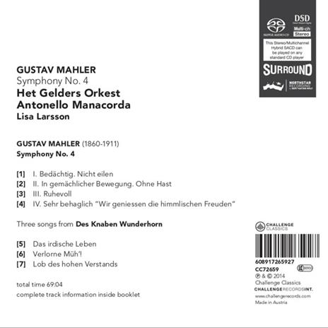 Sinfonia N.4 - SuperAudio CD di Gustav Mahler - 2