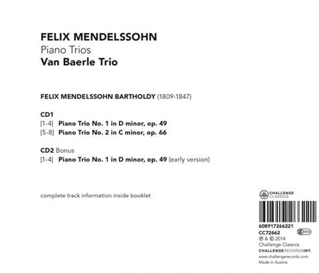 Klavier Trios - SuperAudio CD di Felix Mendelssohn-Bartholdy - 2