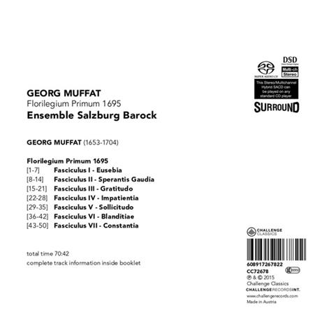 Florilegium Primum 1695 - CD Audio di Ensemble Salzburg Barock - 3