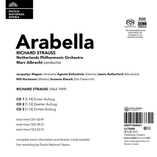Arabella - SuperAudio CD di Richard Strauss - 2