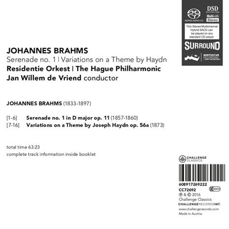 Serenade No.1 - Variations - SuperAudio CD di Johannes Brahms - 2