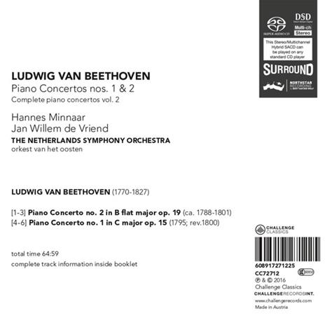 Piano Concertos No.1 & 2 - SuperAudio CD di Hannes Minnaar - 2