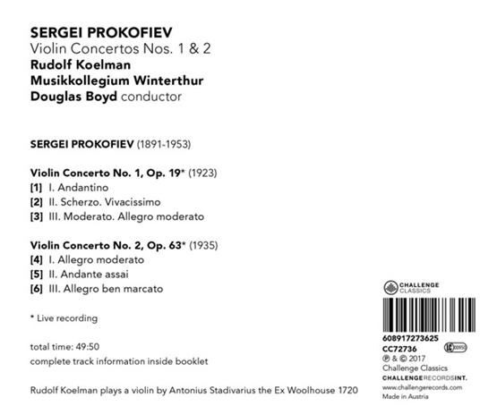 Concerti per Violino n.1, n.2 - SuperAudio CD di Sergei Prokofiev - 3