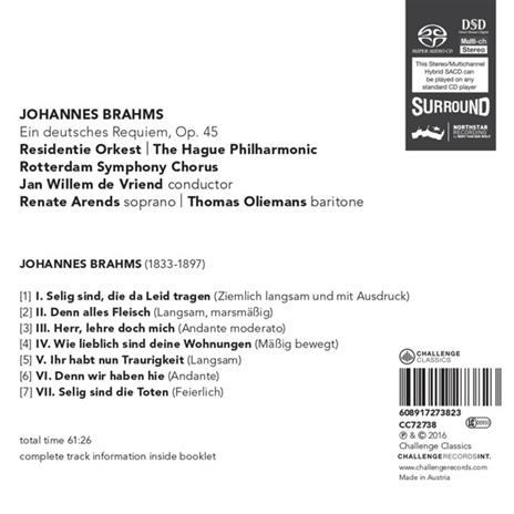 Ein Deutsches Requiem Op. - SuperAudio CD di Johannes Brahms - 2