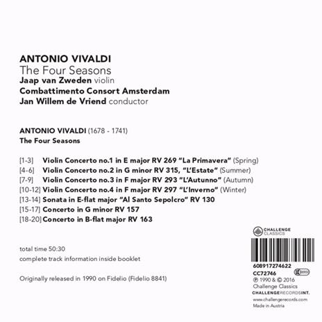 Four Seasons - CD Audio di Antonio Vivaldi - 2