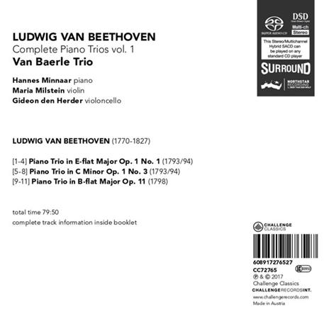 Complete Piano Trios Volume 1 - CD Audio di Ludwig van Beethoven - 2