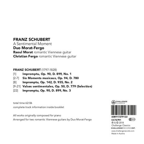 A Sentimental Moment - CD Audio di Franz Schubert - 2