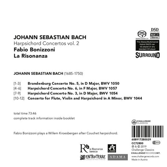 Harpsichord Concertos Vol.2 - CD Audio di Johann Sebastian Bach - 2