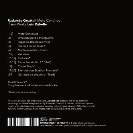 Moto Continuo - CD Audio di Luis Rabello - 2