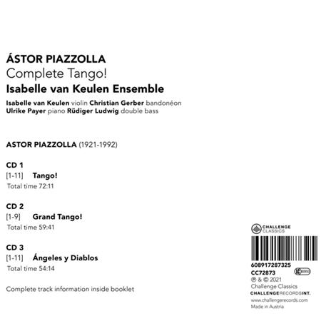 Complete Tango! - CD Audio di Isabelle Van -Ensemble- Keulen - 2