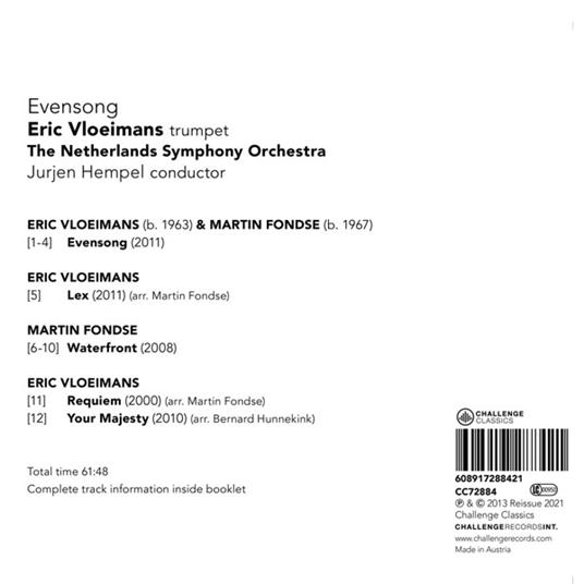 Evensong - CD Audio di Eric - The Netherlands Symphony Orchestra - Jurje Vloeimans - 2