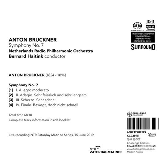 Sinfonia n.7 - SuperAudio CD di Anton Bruckner,Bernard Haitink,Netherlands Radio Symphony Orchestra - 2