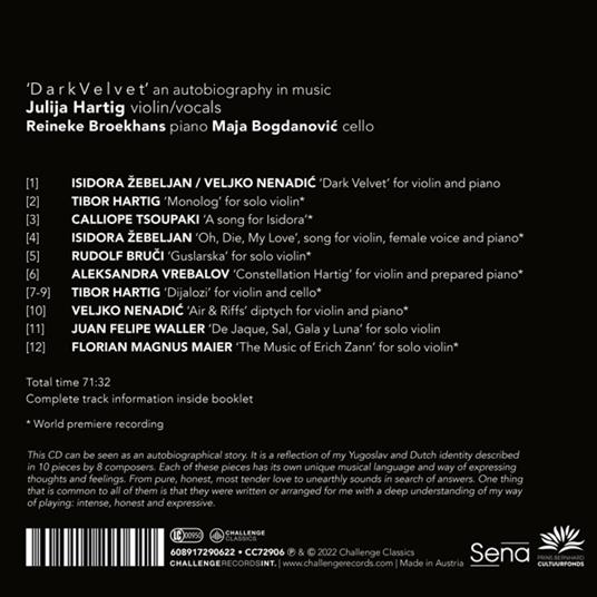 Dark Velvet - CD Audio di Julija Hartig - 2