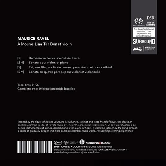 ? Moune (Sacd) - SuperAudio CD di Lina Tur Bonet - 2