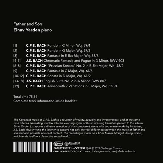 Father And Son - CD Audio di Einav Yarden - 2