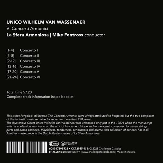 Iv Concerti Armonici - CD Audio di Mike Fentross - 2