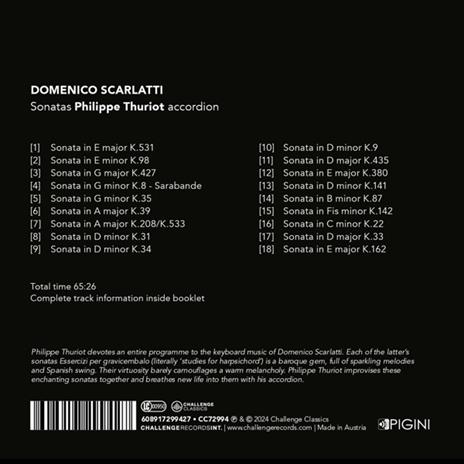 Sonatas - CD Audio di Domenico Scarlatti,Philippe Thuriot - 2