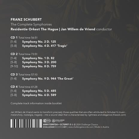 The Complete Symphonies - CD Audio di Franz Schubert - 2