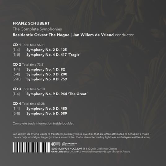 The Complete Symphonies - CD Audio di Franz Schubert - 2