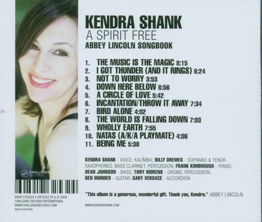A Spirit Free - CD Audio di Kendra Shank - 2