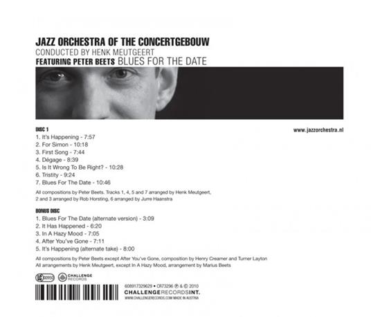 Blues For The Date - CD Audio di Jazz Orchestra of the Concertgebouw - 3
