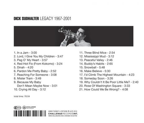 Legacy 1967-2001 - CD Audio di Dick Sudhalter