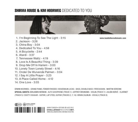 Dedicated To You - CD Audio di Shirma-Kim Hoorweg Rouse - 2