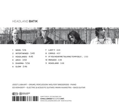 Headland - CD Audio di Batik - 2