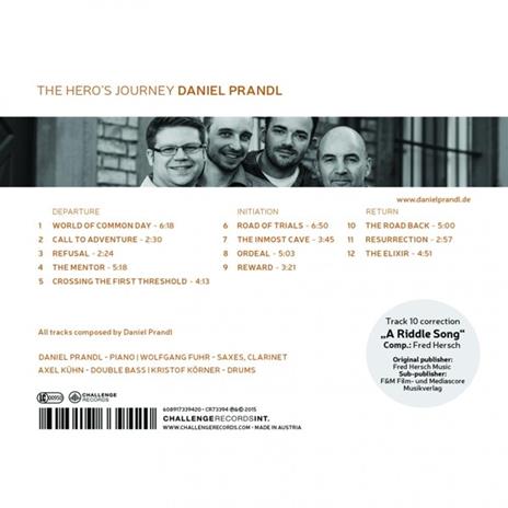 Hero's Journey - CD Audio di Daniel Prandl - 2
